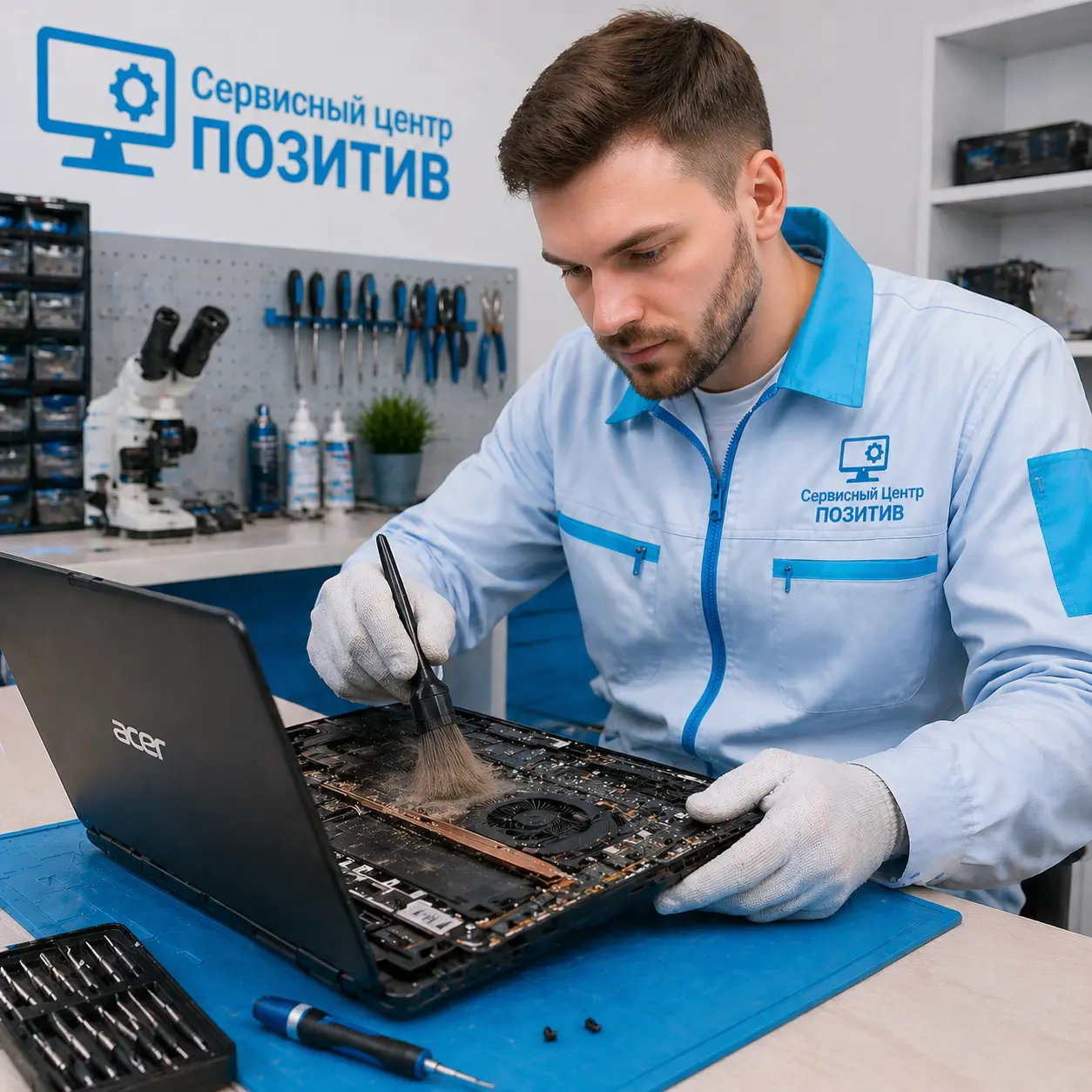 Чистка ноутбука Acer от пыли в Рузаевке | Замена термопасты