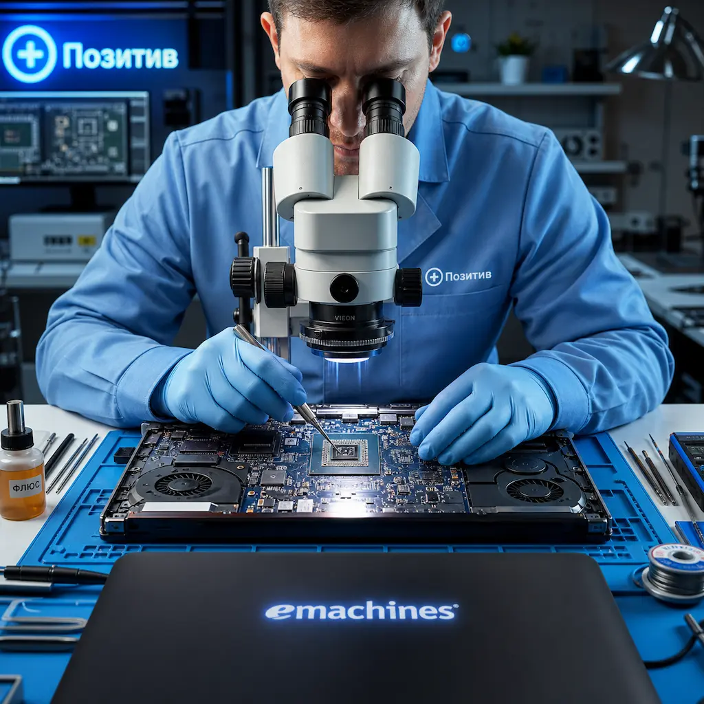 Замена видеокарты ноутбука Emachines в Рузаевке