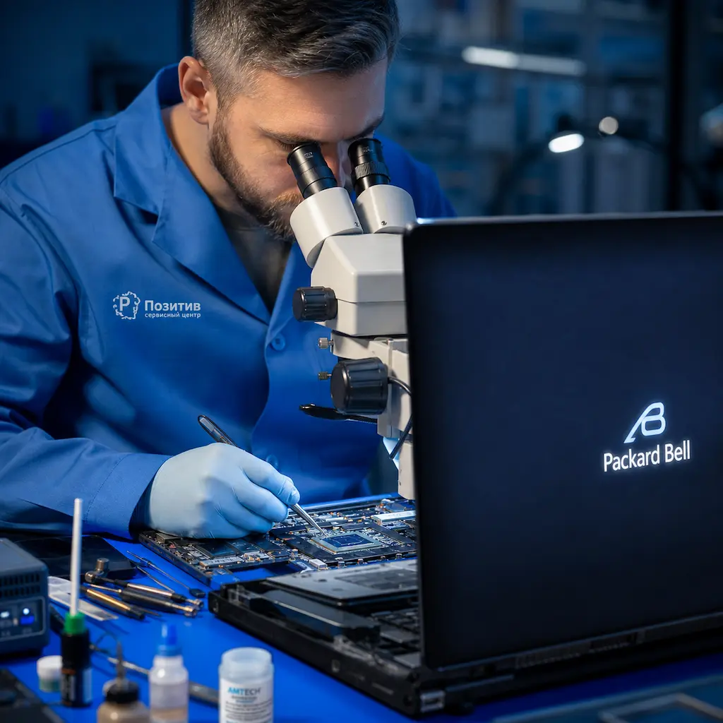 Замена видеокарты ноутбука Packard Bell в Рузаевке