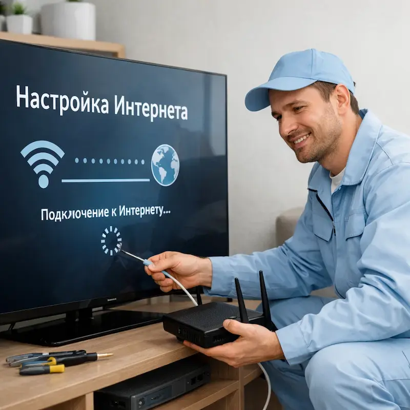 Настройка интернета на ТВ в Рузаевке